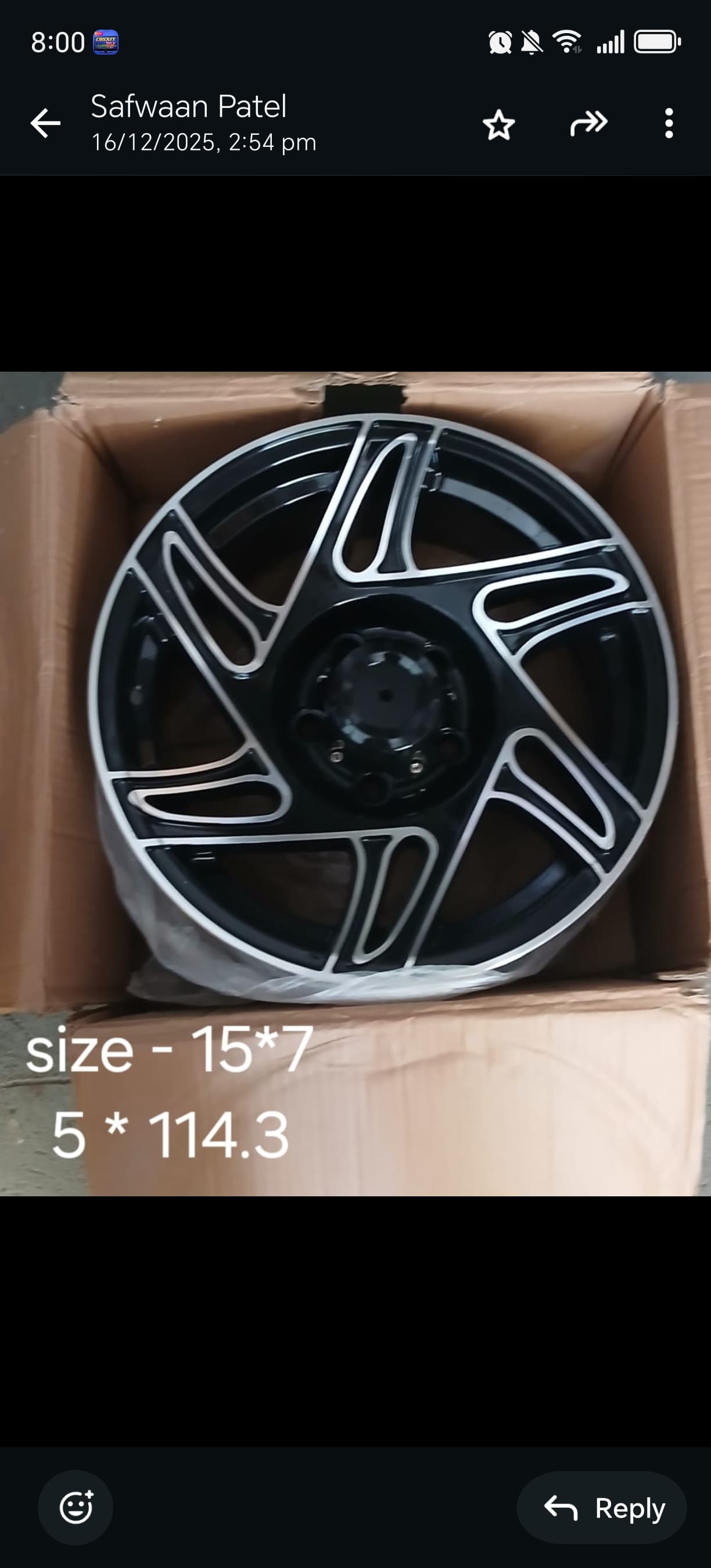 Rim for vehicle